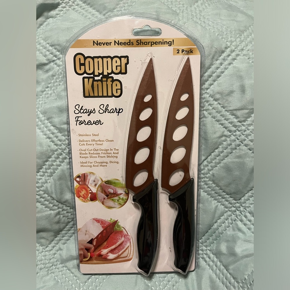 Tekno Copper Knife Set of 2 NEW